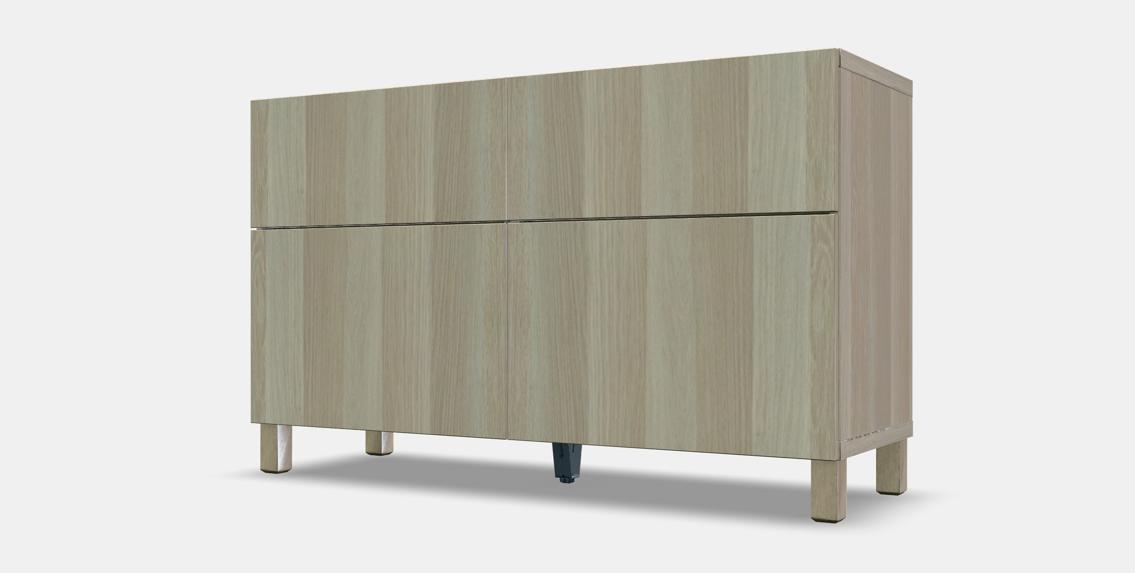 BESTA Storage combination w doors-drawers 4 Low-poly 3D model_12