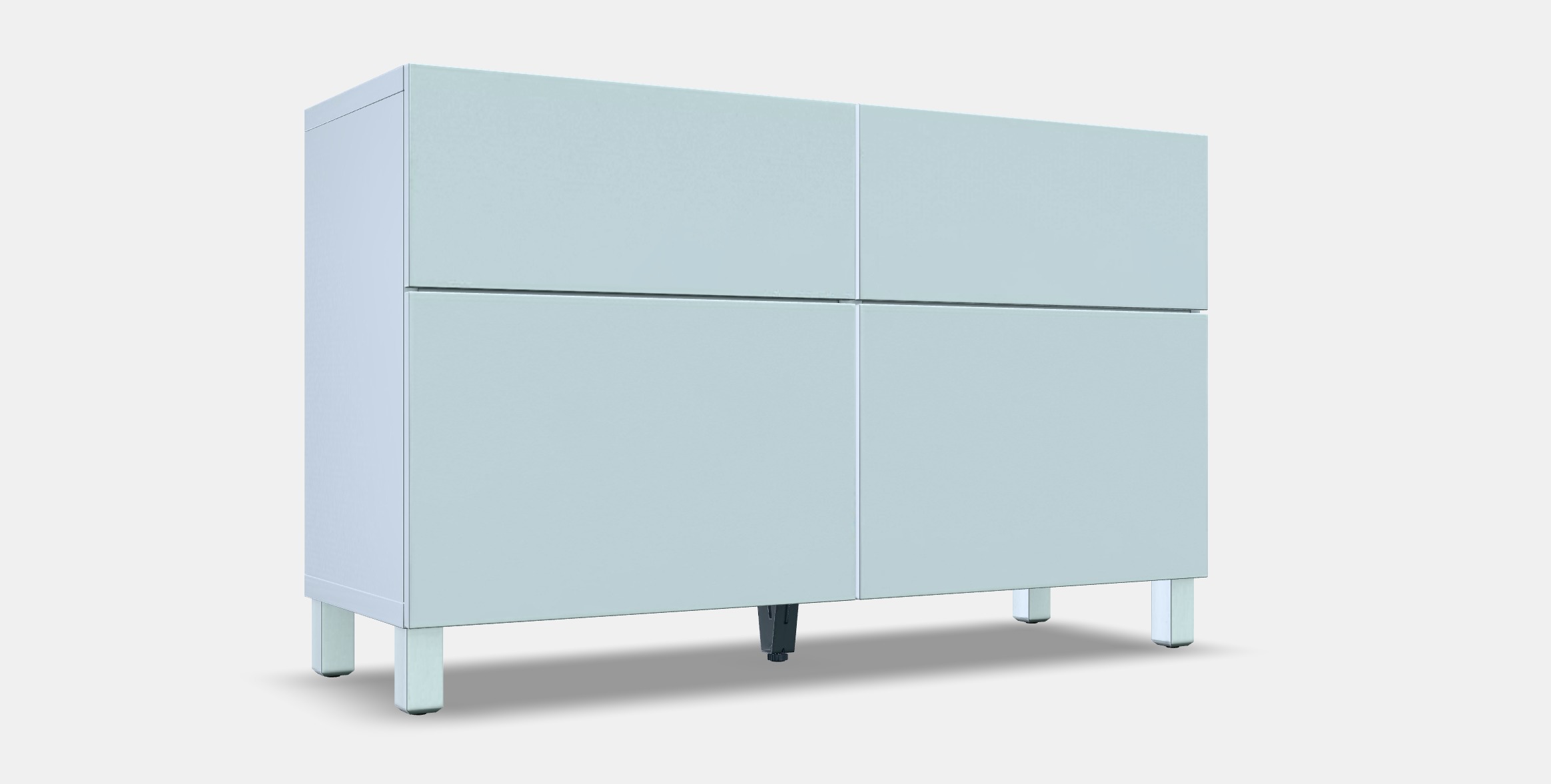 BESTA Storage combination w doors-drawers 5 Low-poly 3D model_10