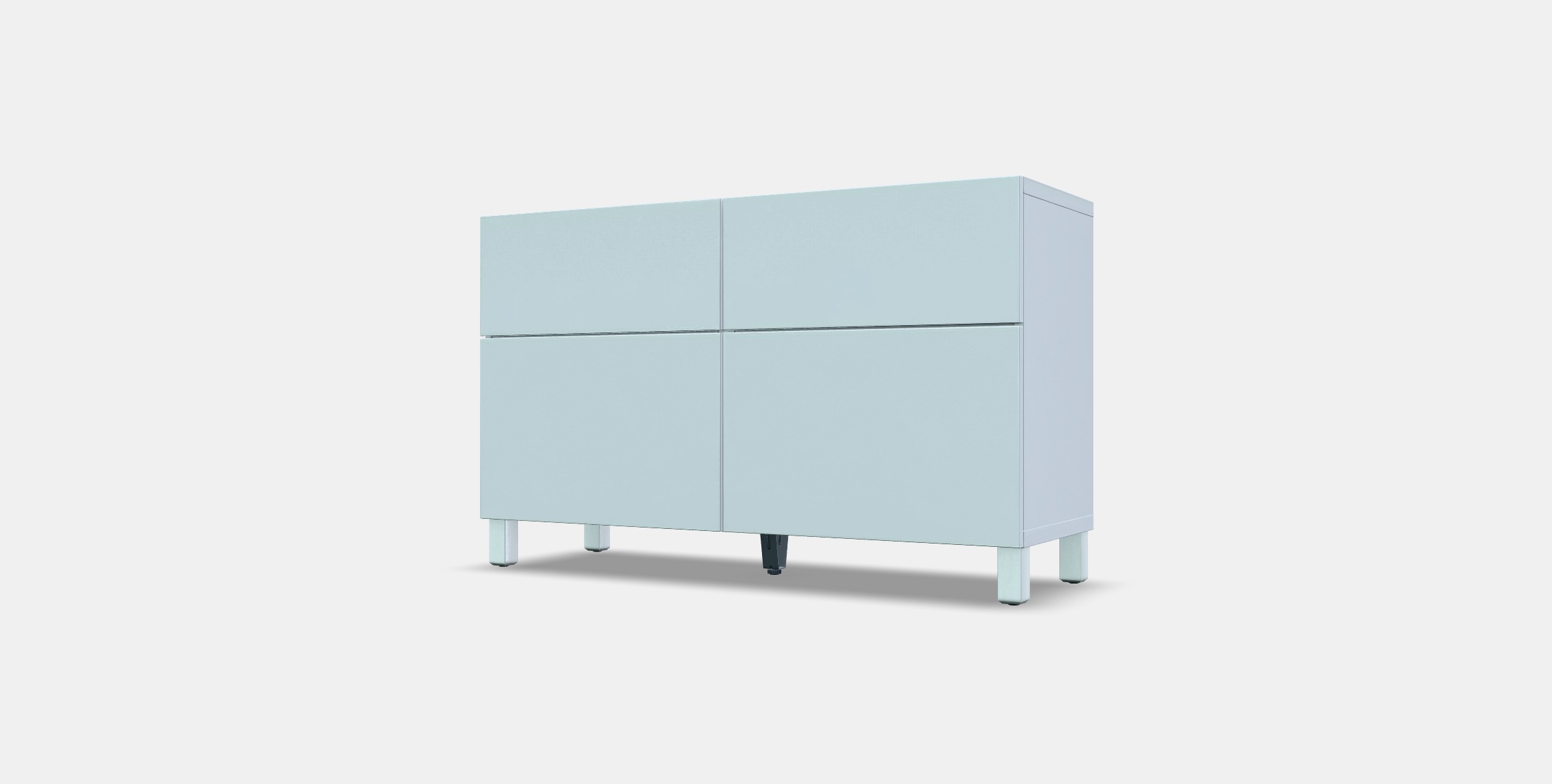 BESTA Storage combination w doors-drawers 5 Low-poly 3D model_12
