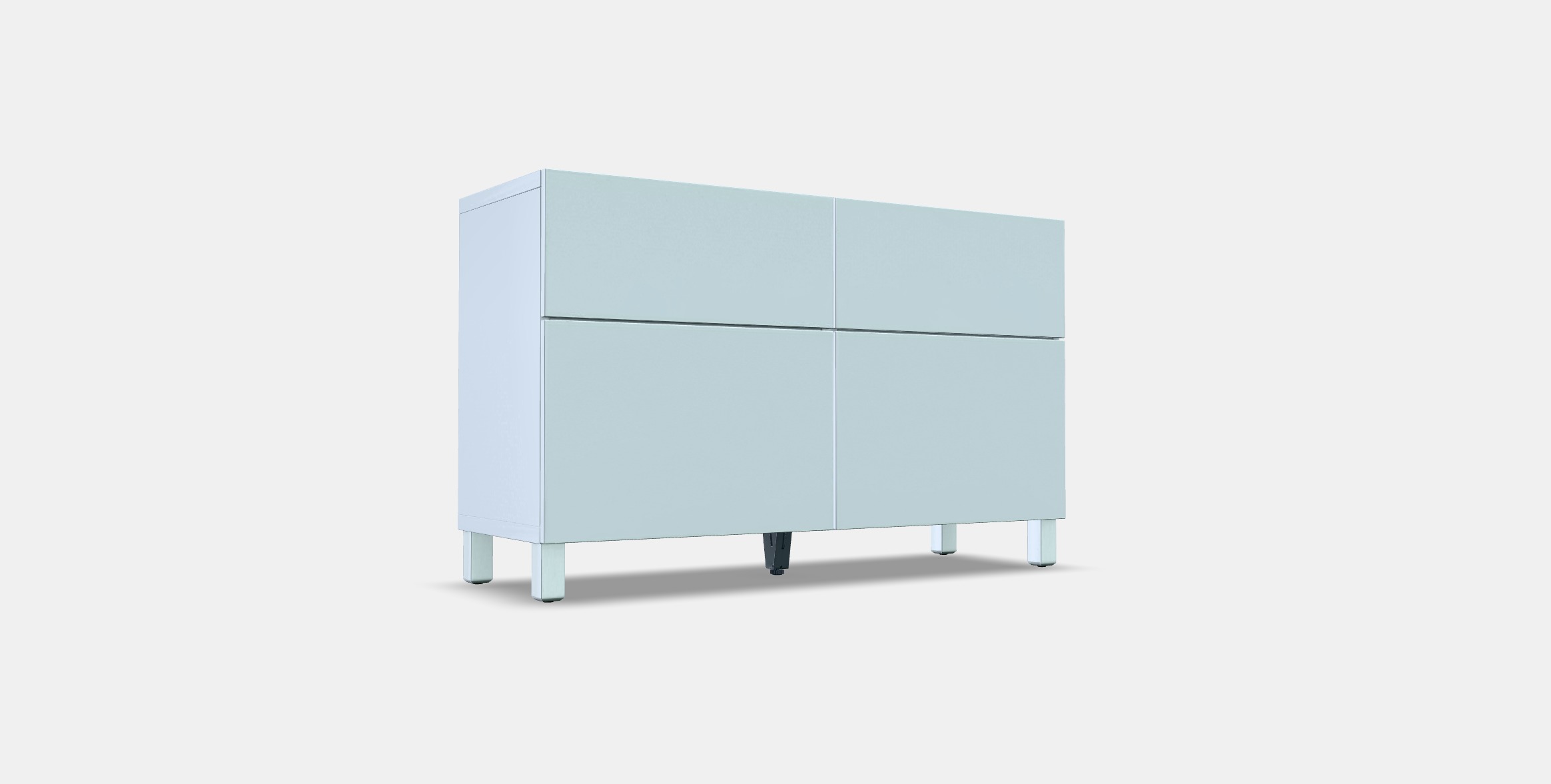 BESTA Storage combination w doors-drawers 5 Low-poly 3D model_2