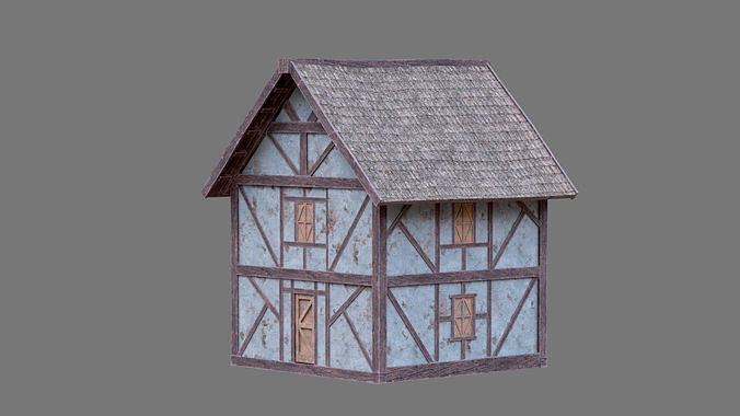 Medieval House 1 3D model
