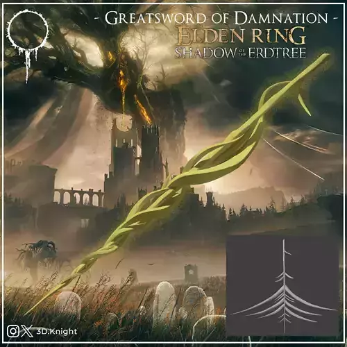 Greatsword of Damnation scale - 2 versions - Elden Ring