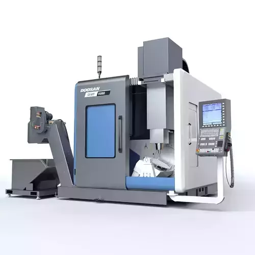 Doosan Milling  CNC Machine Rigged 3D model