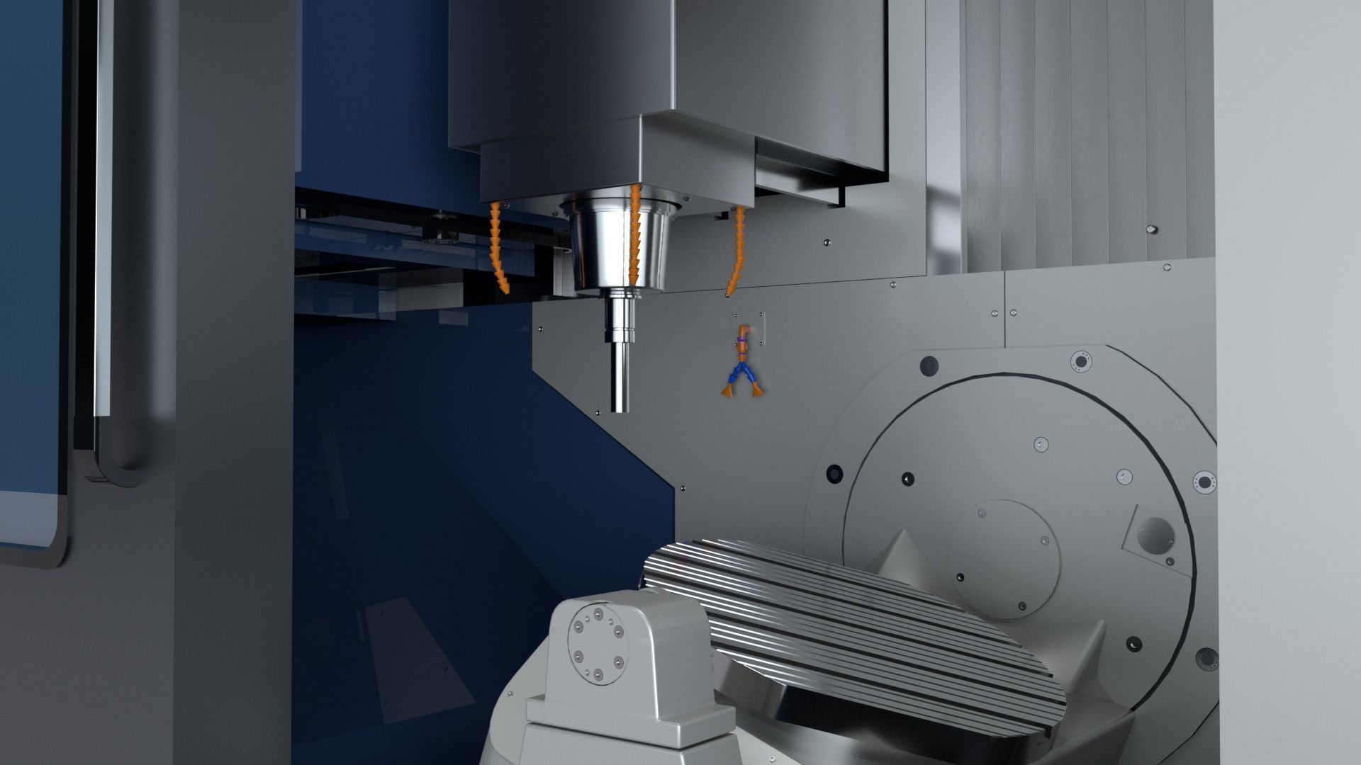 Doosan Milling  CNC Machine Rigged 3D model_62