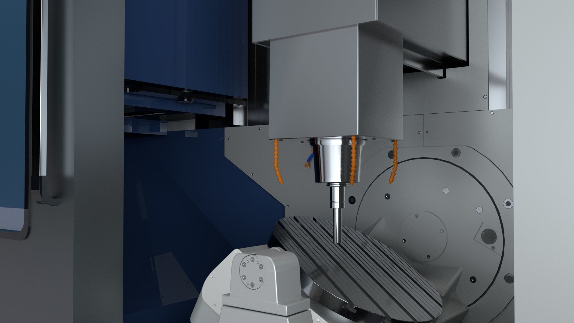 Doosan Milling  CNC Machine Rigged 3D model_66