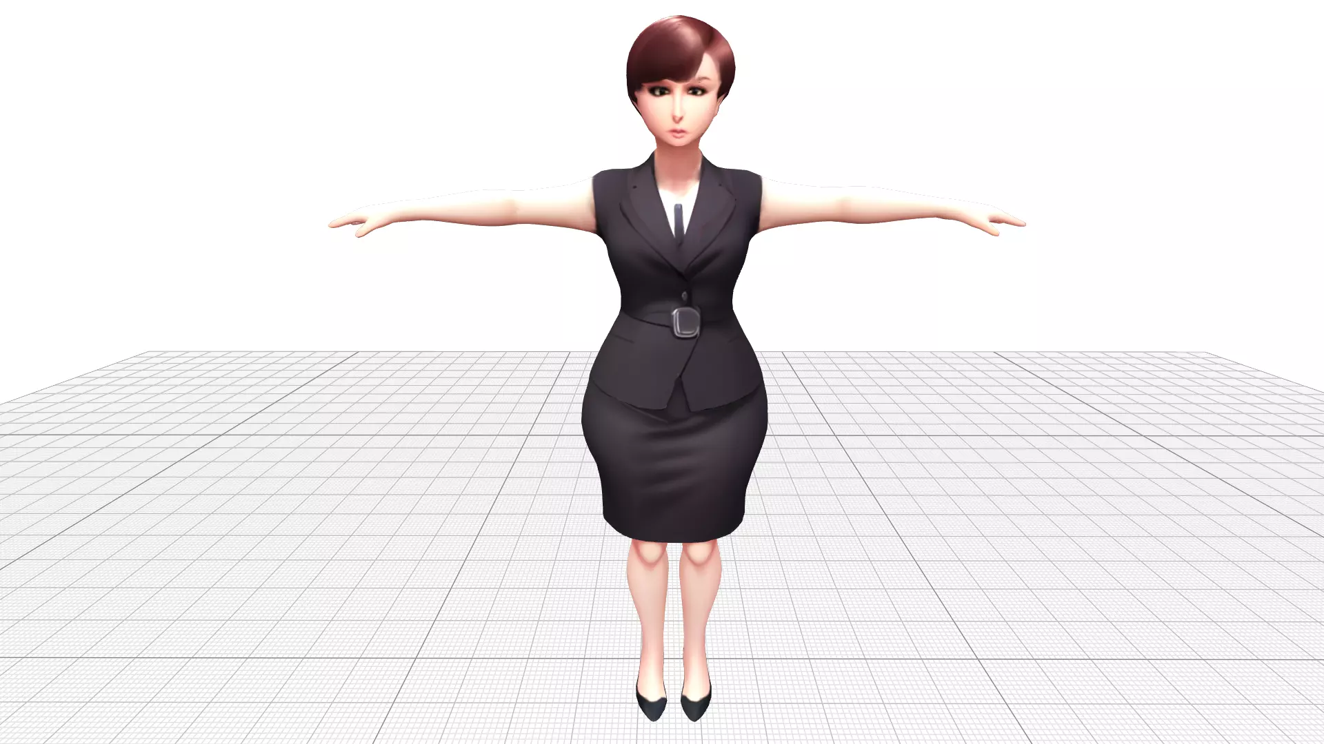 Sophia the Business Woman Low-poly 3D model