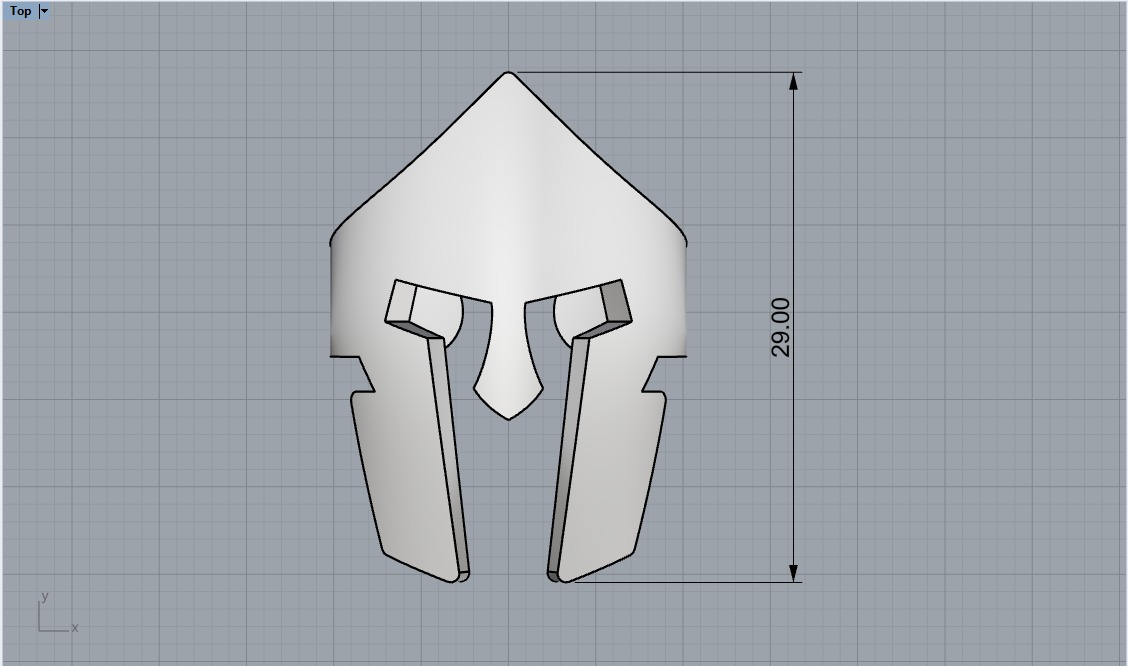 Spartan Helmet ring model 1010 3D print model_6