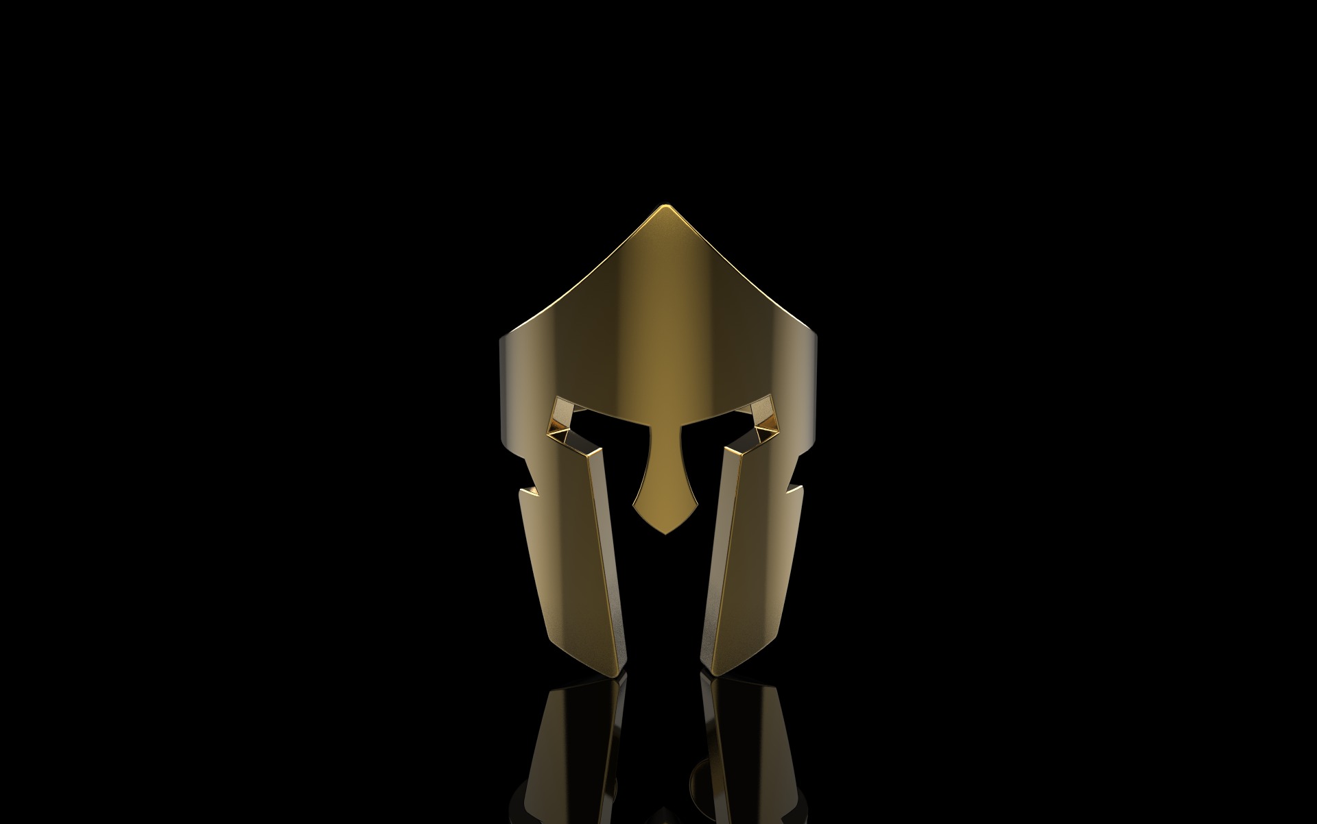 Spartan Helmet ring model 1010 3D print model_18