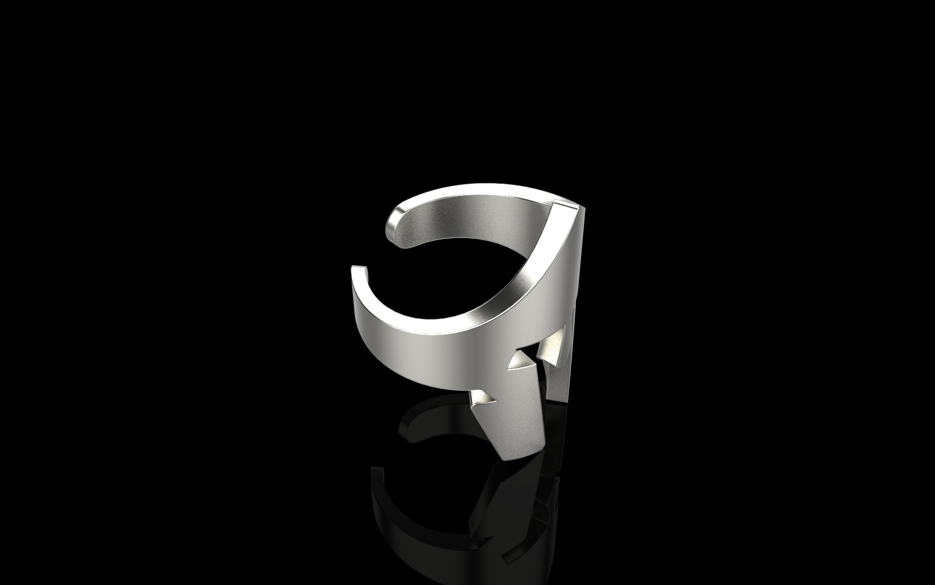 Spartan Helmet ring model 1010 3D print model_24