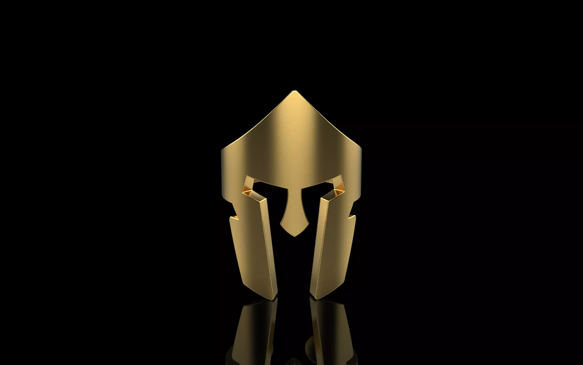 Spartan Helmet ring model 1010 3D print model_0