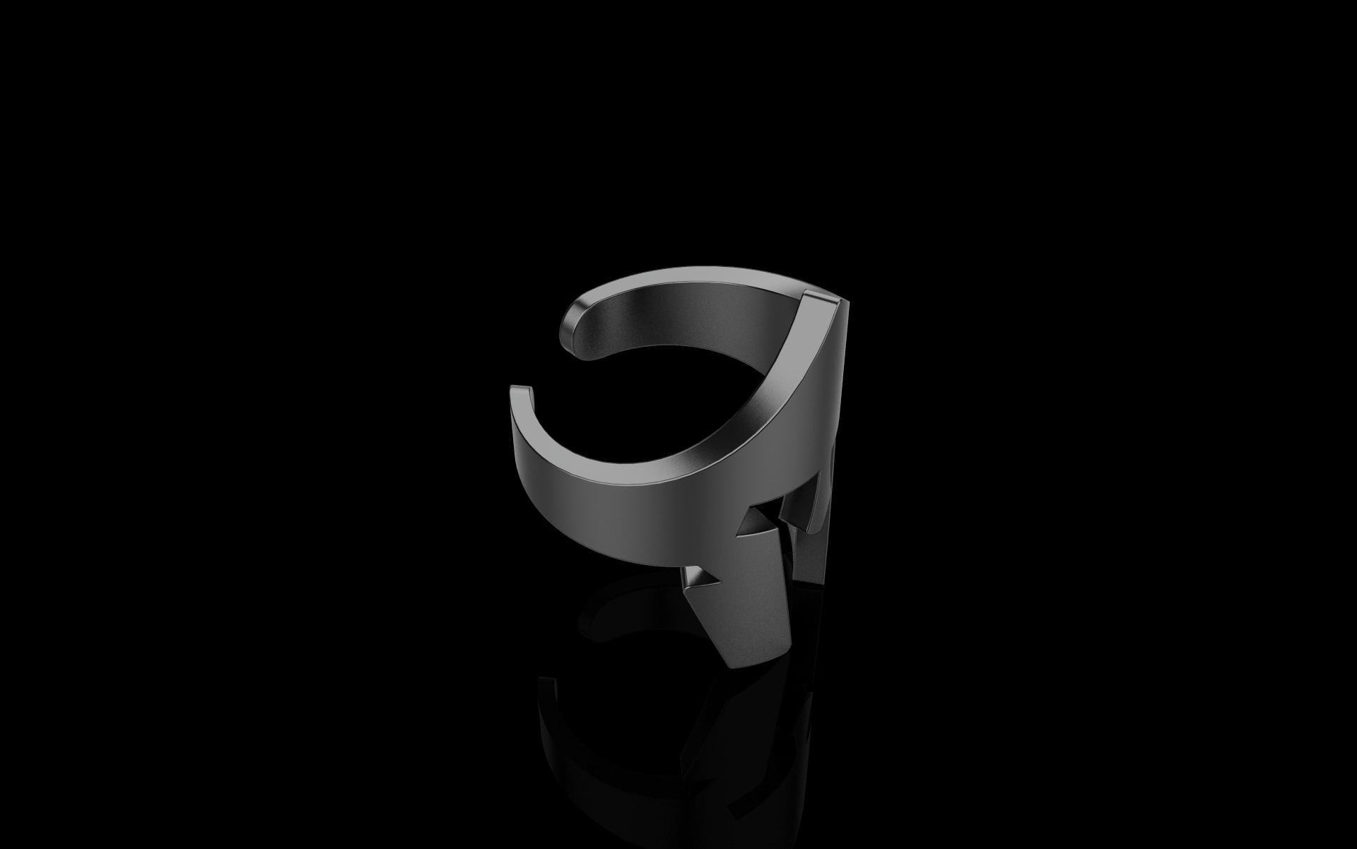 Spartan Helmet ring model 1010 3D print model_23