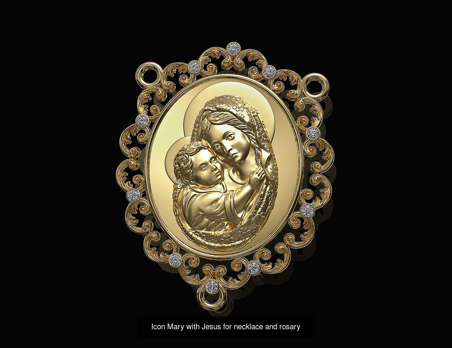 Jesus with Mary - collection of two pendants _1