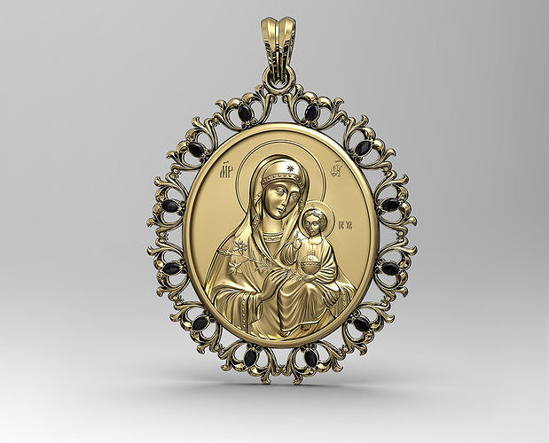 Jesus with Mary  - collection of two pendants 