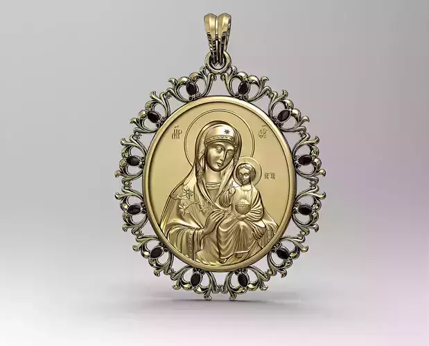 Jesus with Mary  - collection of two pendants 
