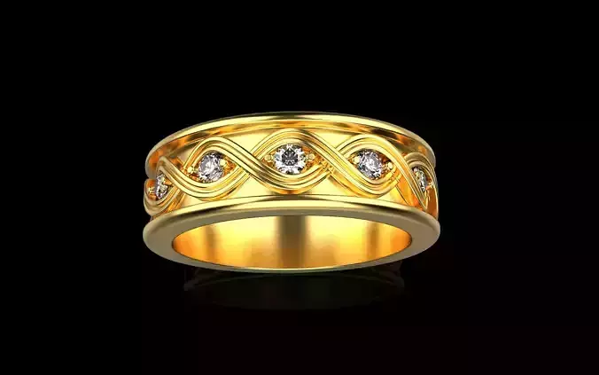 Celtic knot wedding ring model 1012