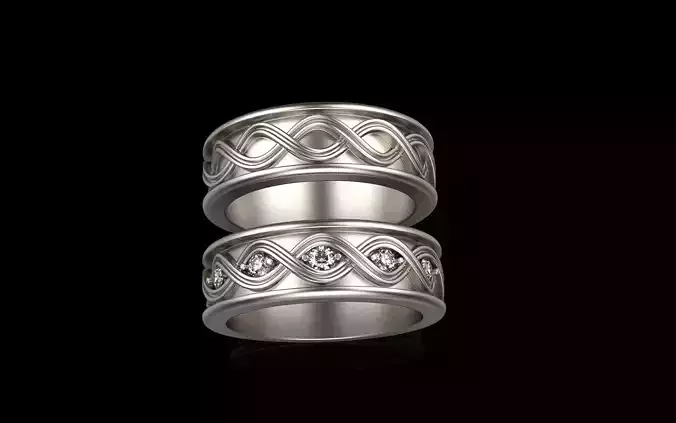 Celtic knot wedding ring model 1013