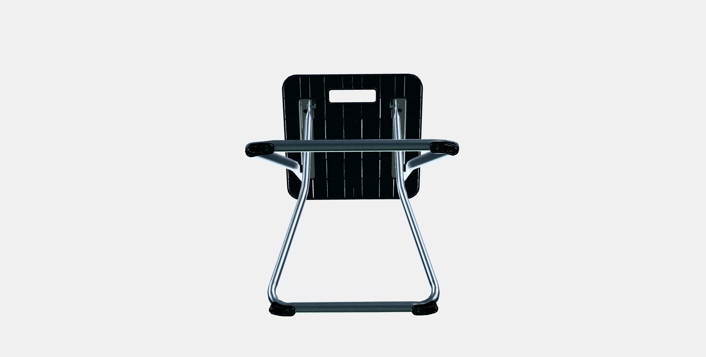 GUNDE Folding stool Low-poly 3D model_7