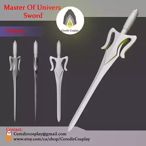 He-Man Sword of Power Masters of the Universe 3d digital file