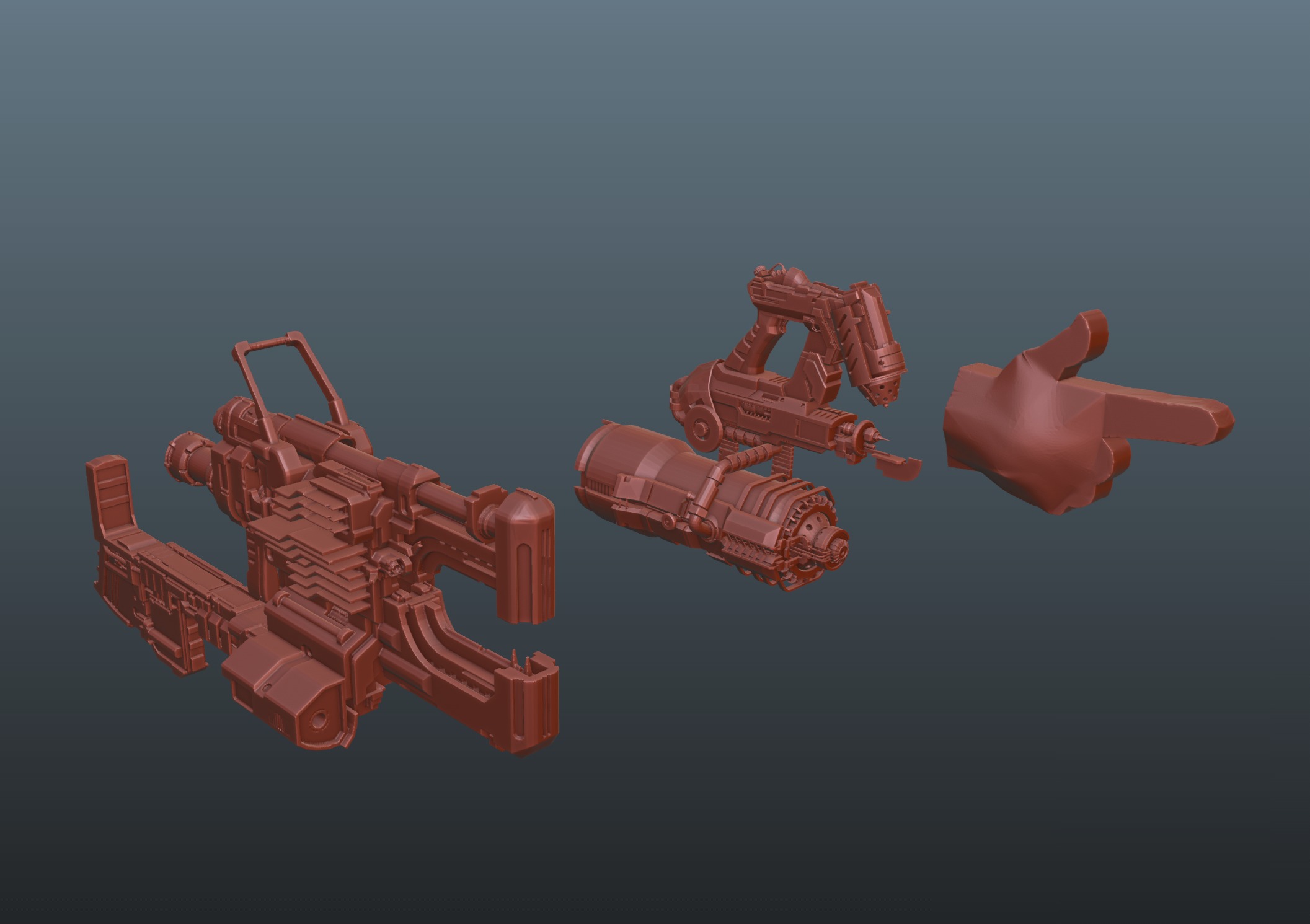 Dead Space Weapons pack 3D print model_10