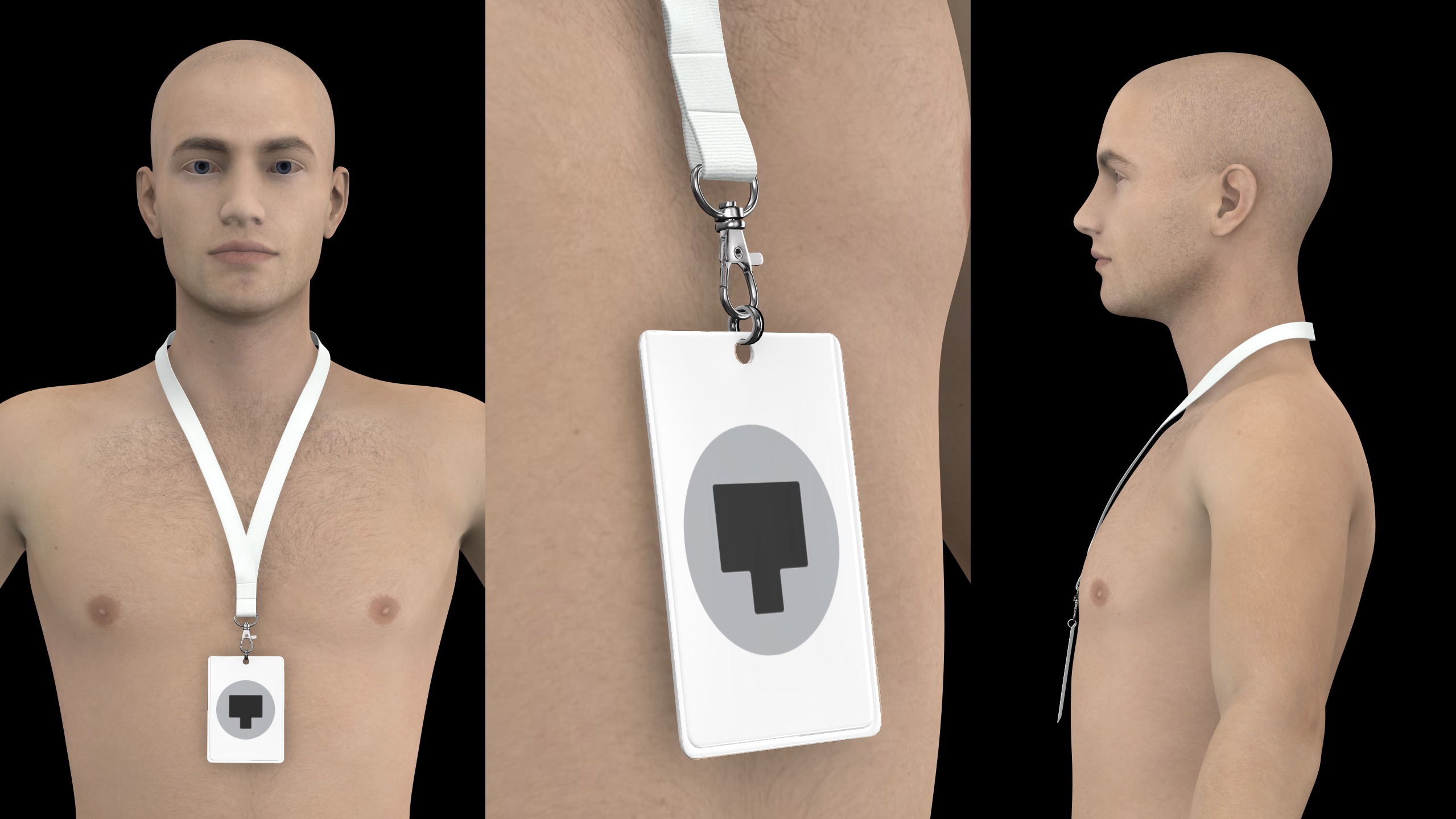 BASIC NECK STRAPS genesis8 highpoly 3D model_6