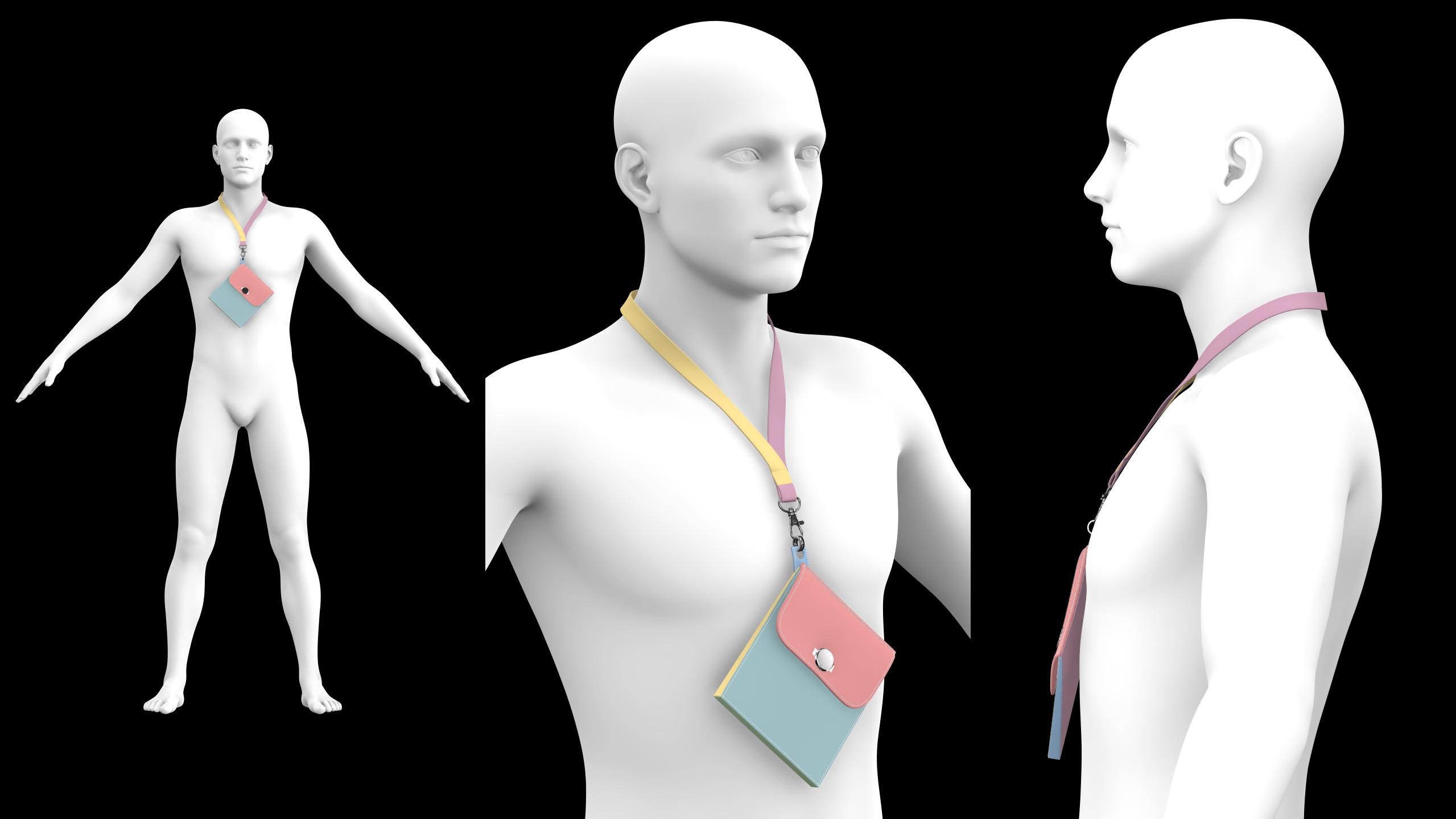 BASIC NECK STRAPS genesis8 highpoly 3D model_13
