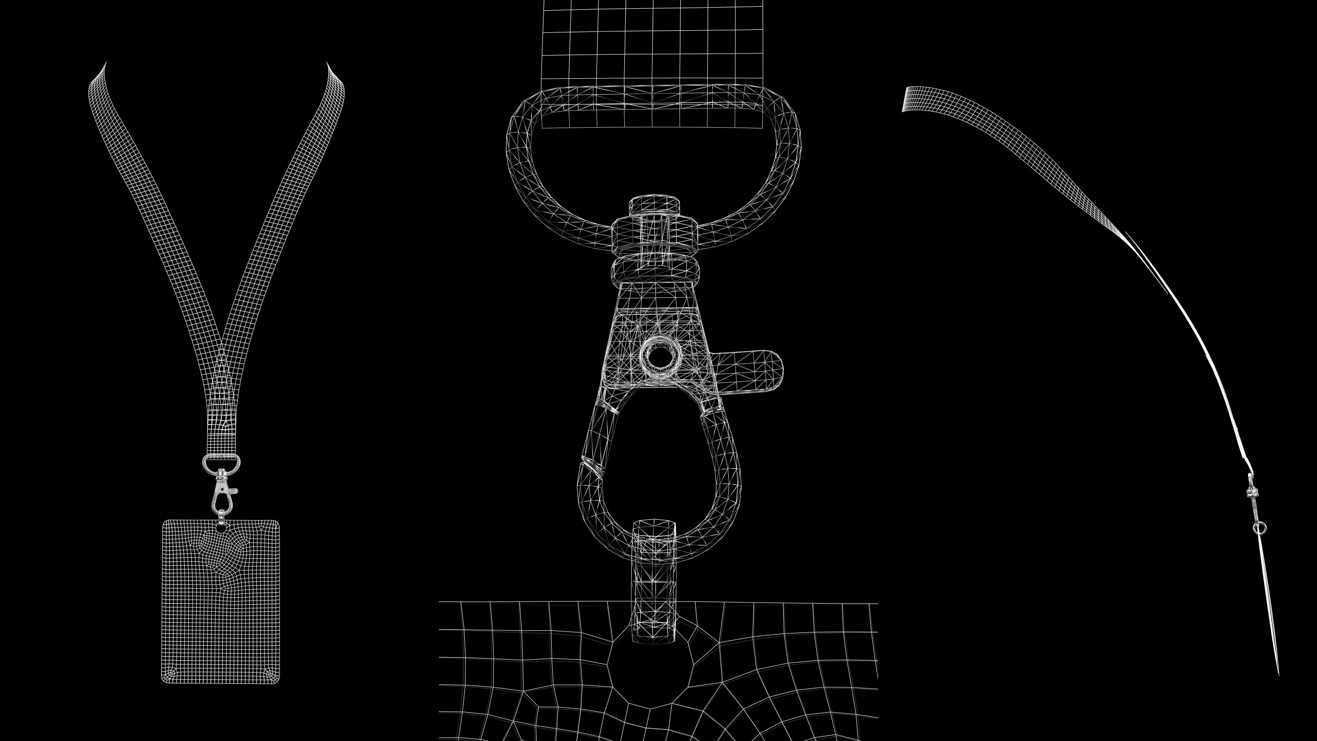 BASIC NECK STRAPS genesis8 highpoly 3D model_8