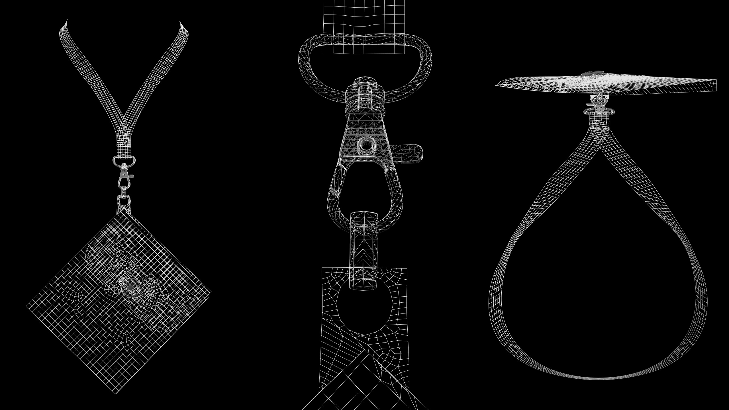 BASIC NECK STRAPS genesis8 highpoly 3D model_16