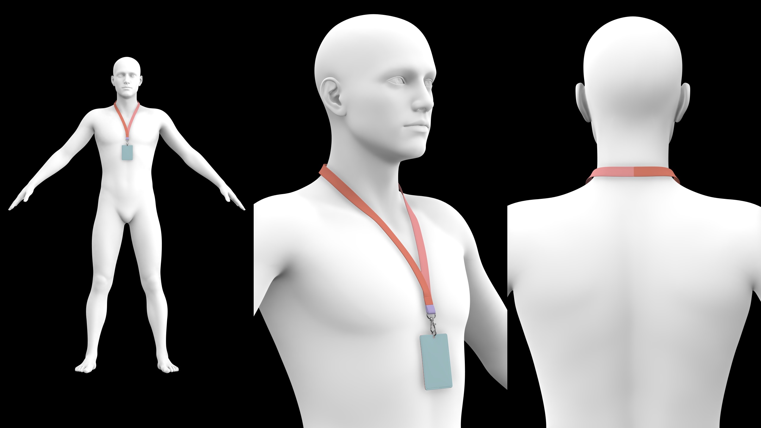 BASIC NECK STRAPS genesis8 highpoly 3D model_5