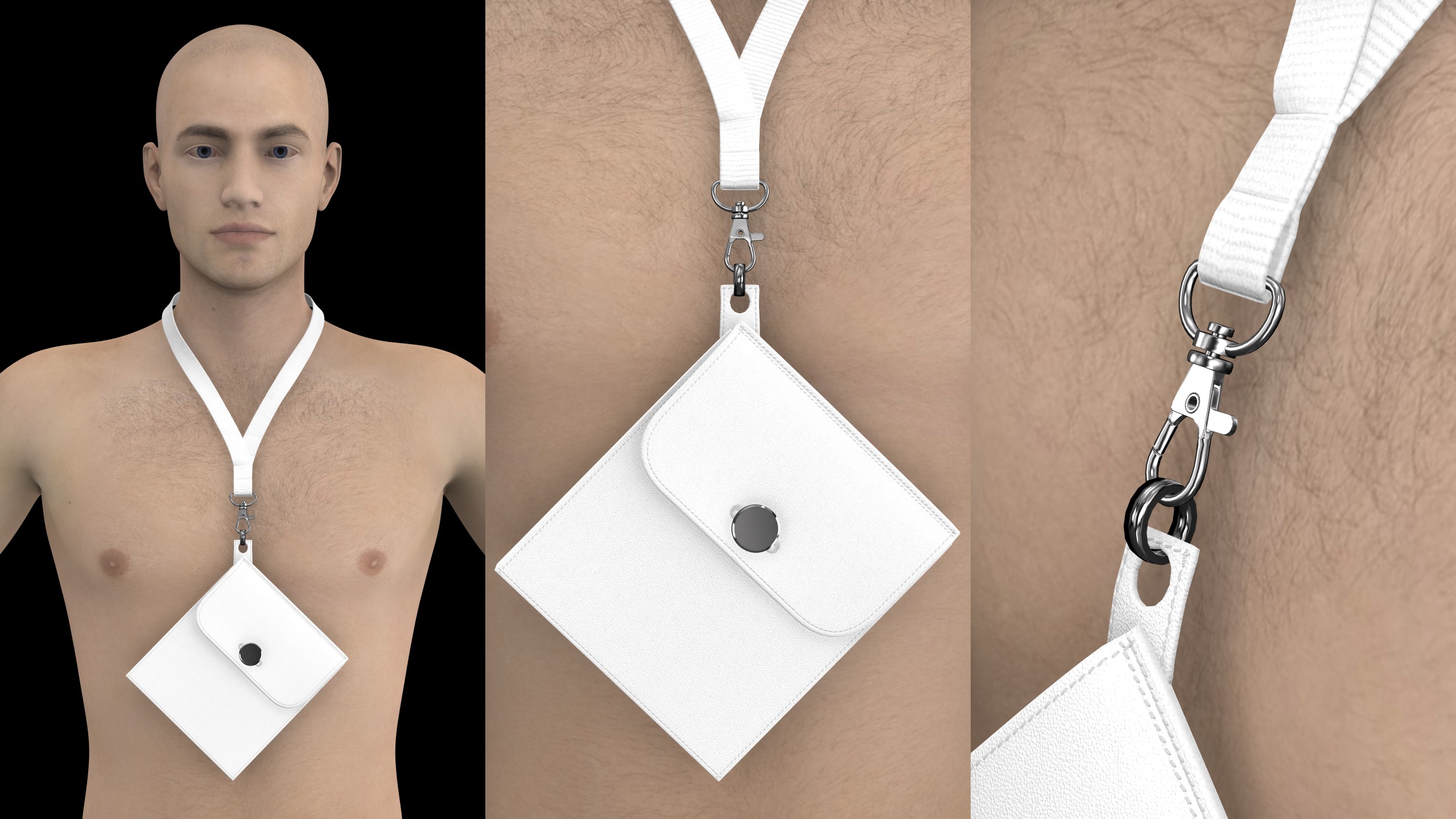 BASIC NECK STRAPS genesis8 highpoly 3D model_14