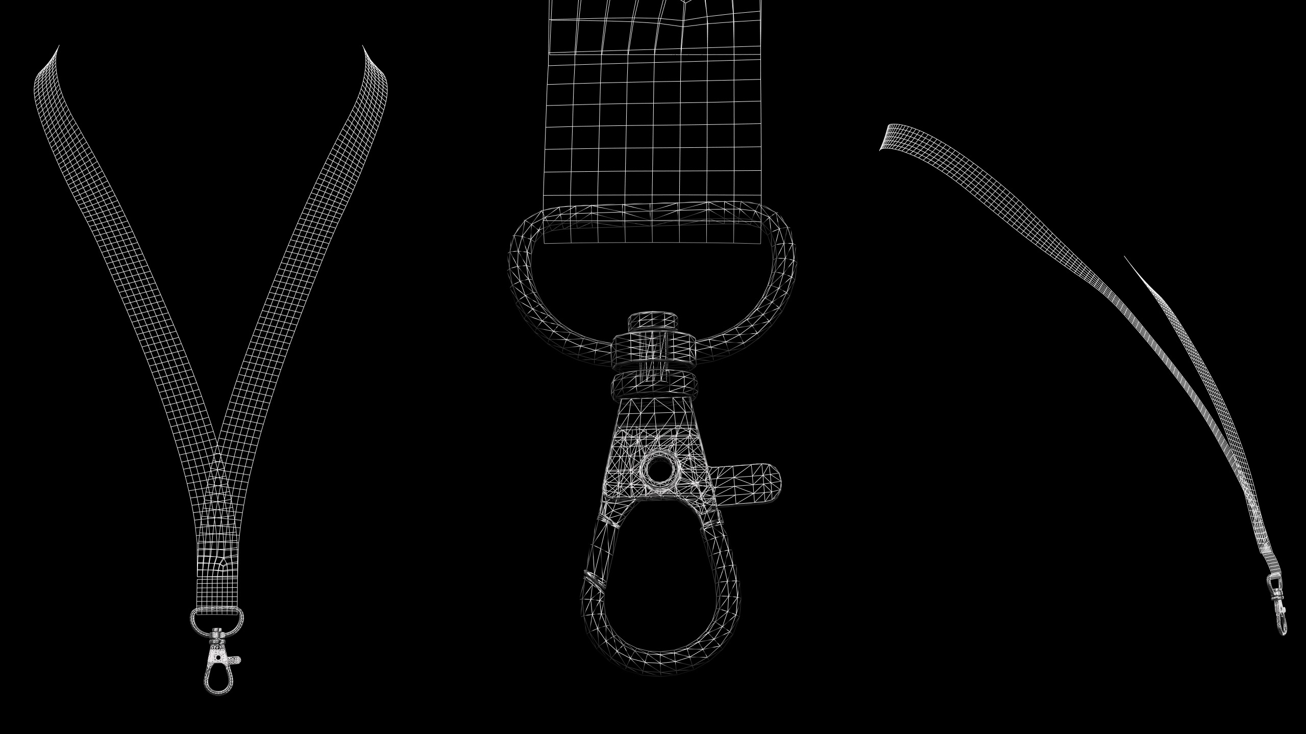 BASIC NECK STRAPS genesis8 highpoly 3D model_4