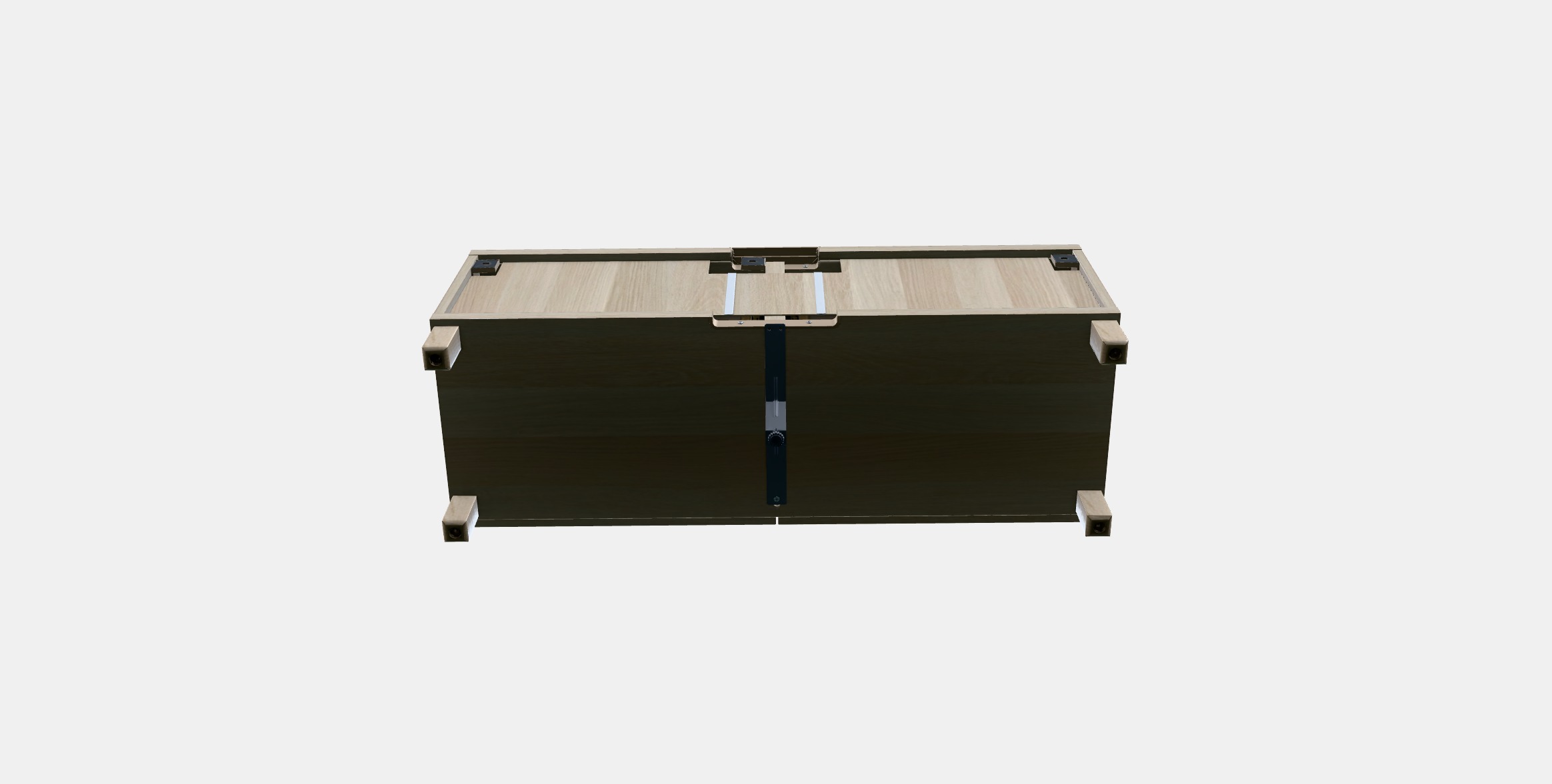 BESTA TV bench with drawers 12 Low-poly 3D model_6
