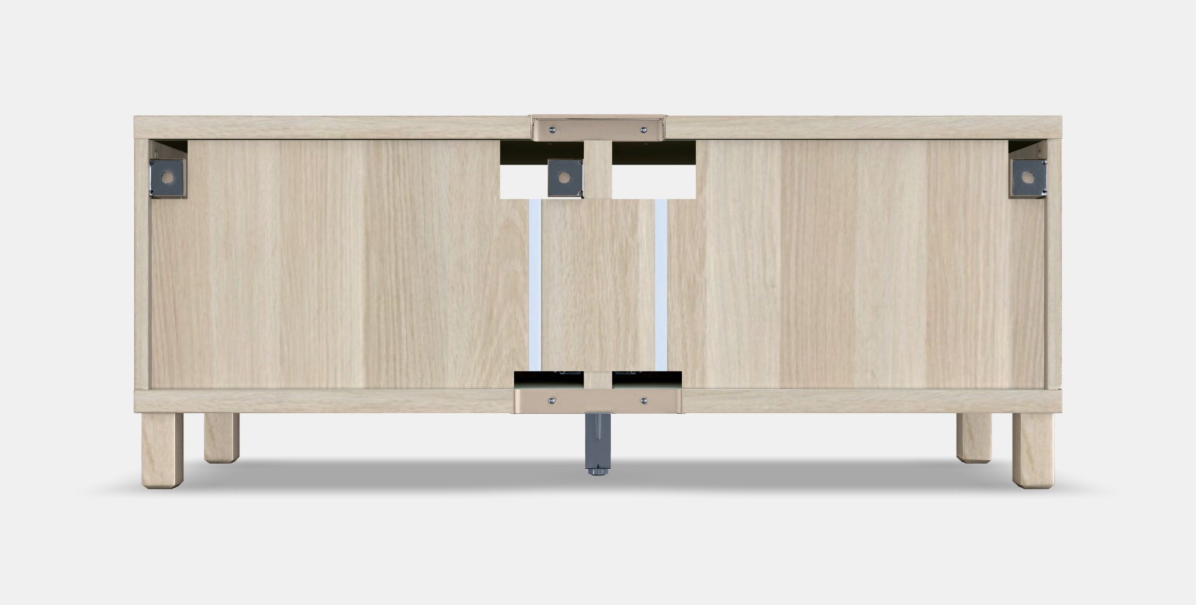 BESTA TV bench with drawers 12 Low-poly 3D model_14