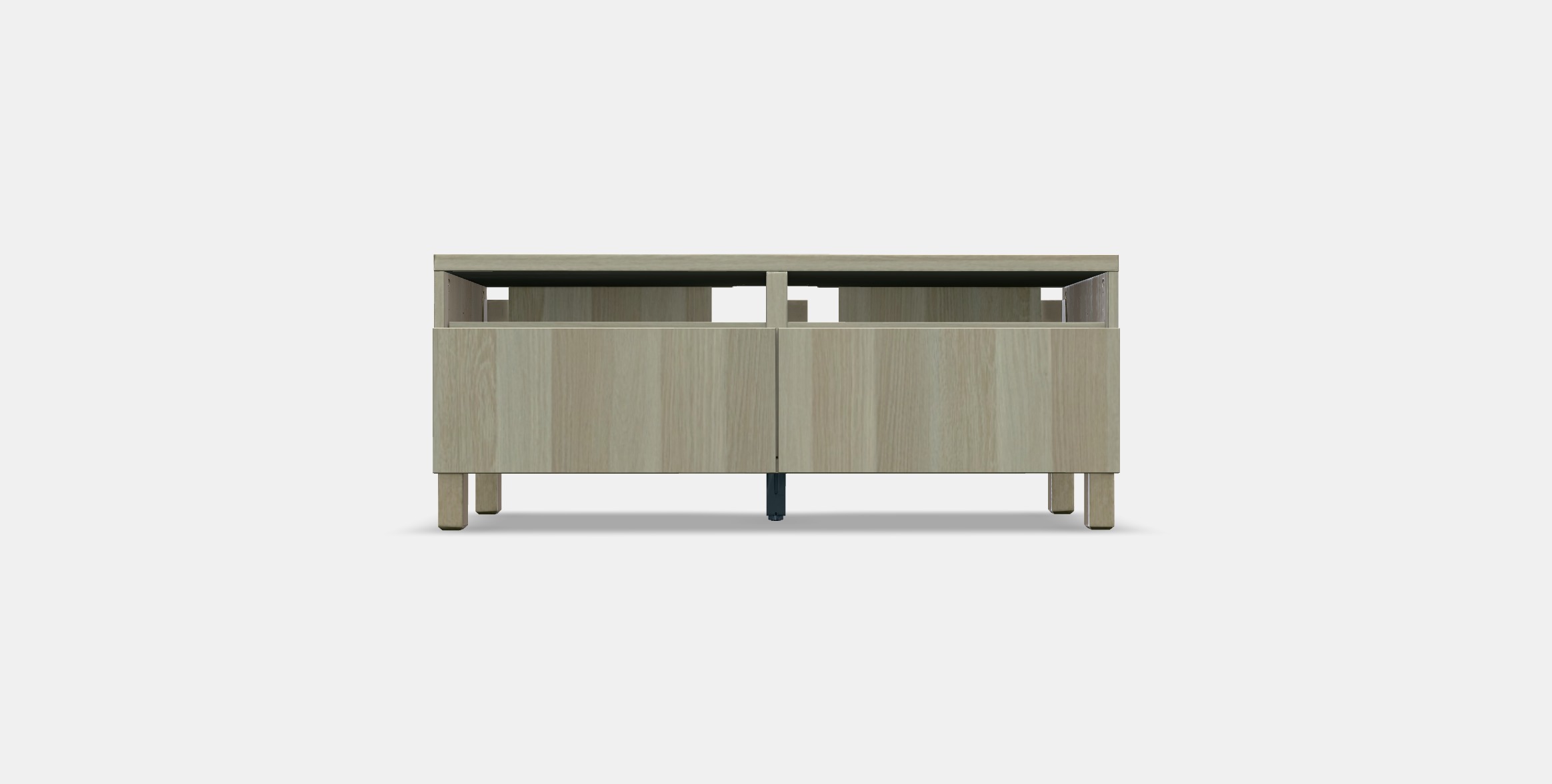 BESTA TV bench with drawers 12 Low-poly 3D model_8