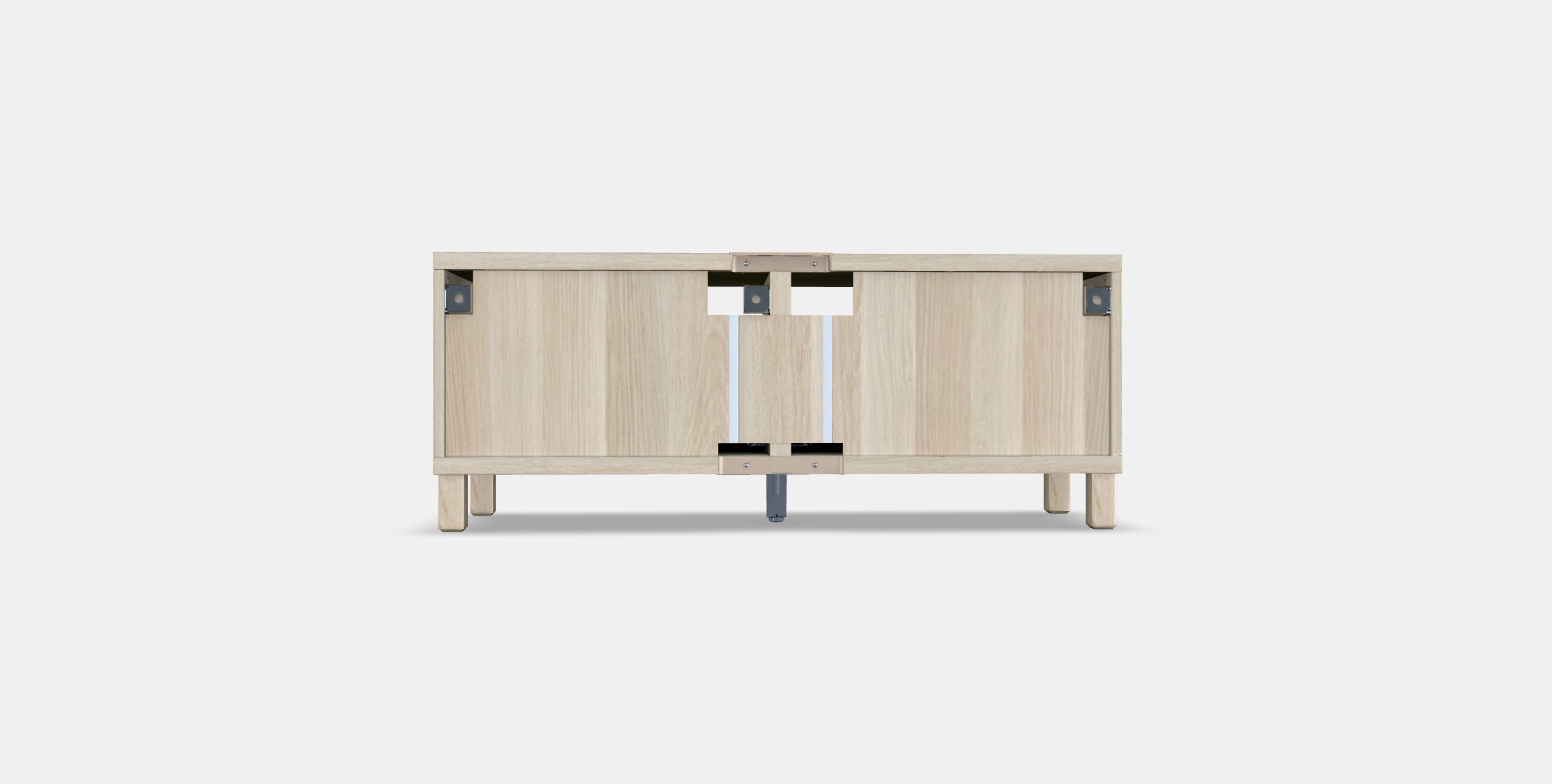 BESTA TV bench with drawers 12 Low-poly 3D model_13