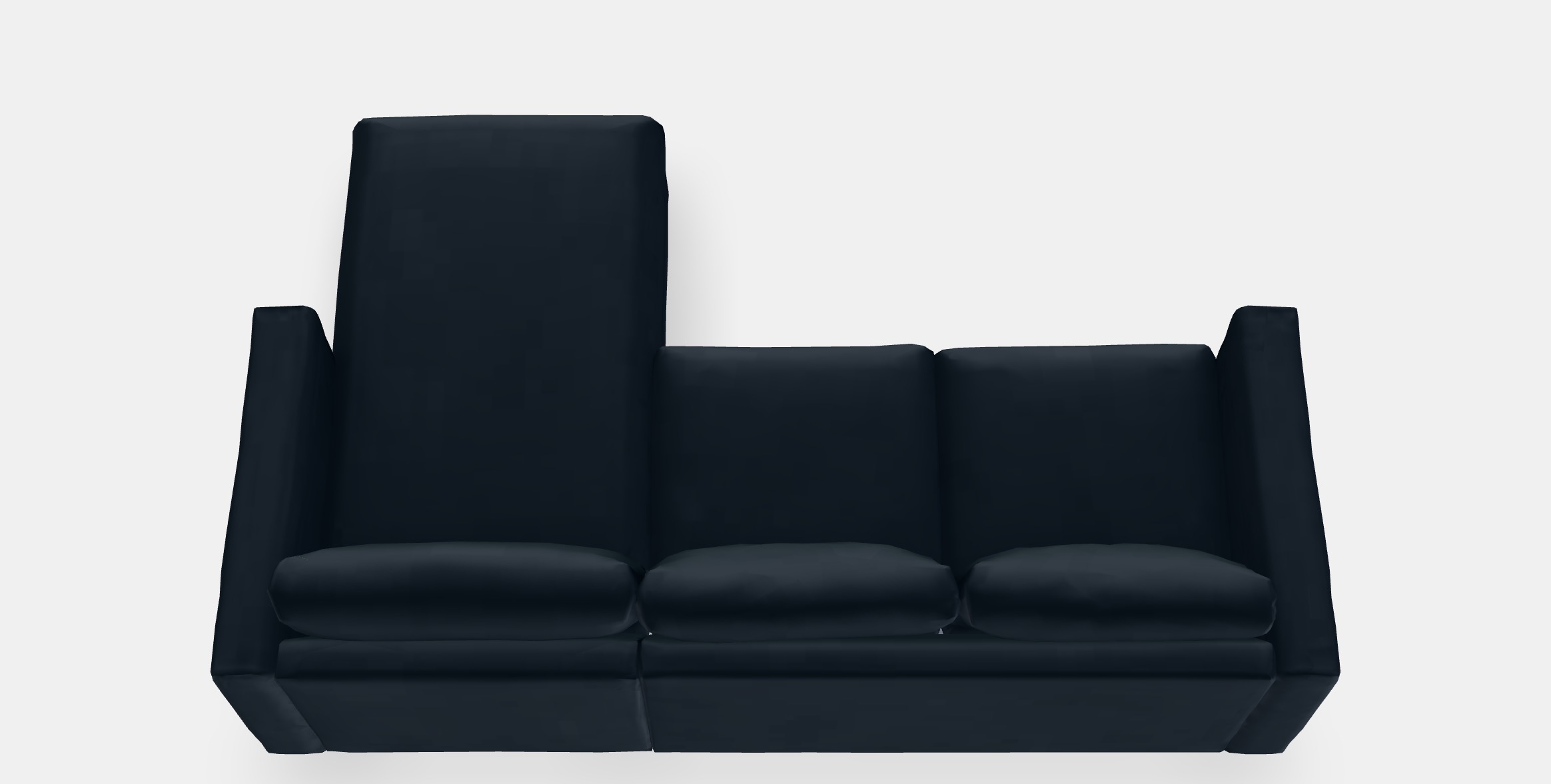 VIMLE 3-seat sofa 29 Low-poly 3D model_4