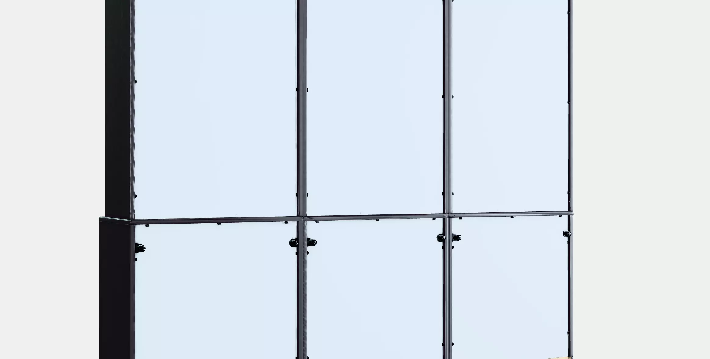 HAVSTA Storage combination w glass-doors 2 Low-poly 3D model_0