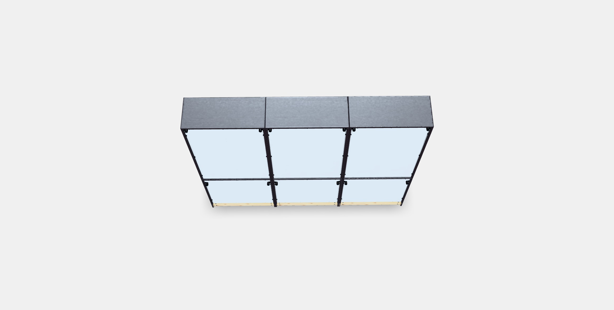 HAVSTA Storage combination w glass-doors 2 Low-poly 3D model_2