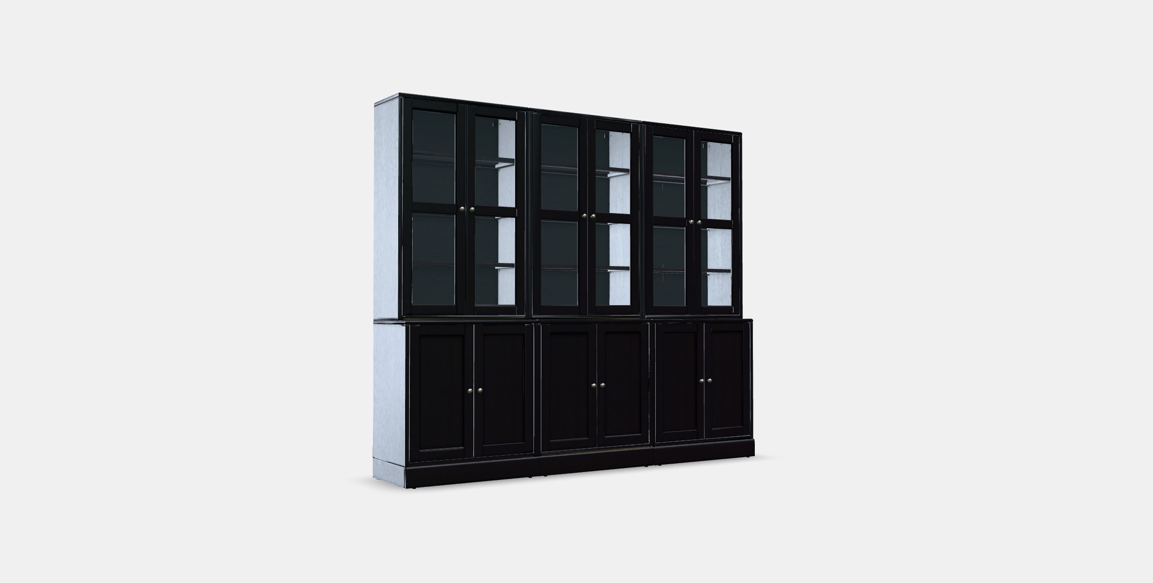 HAVSTA Storage combination w glass-doors 2 Low-poly 3D model_5