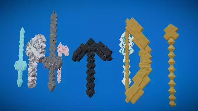 Minecraft weapon bundle