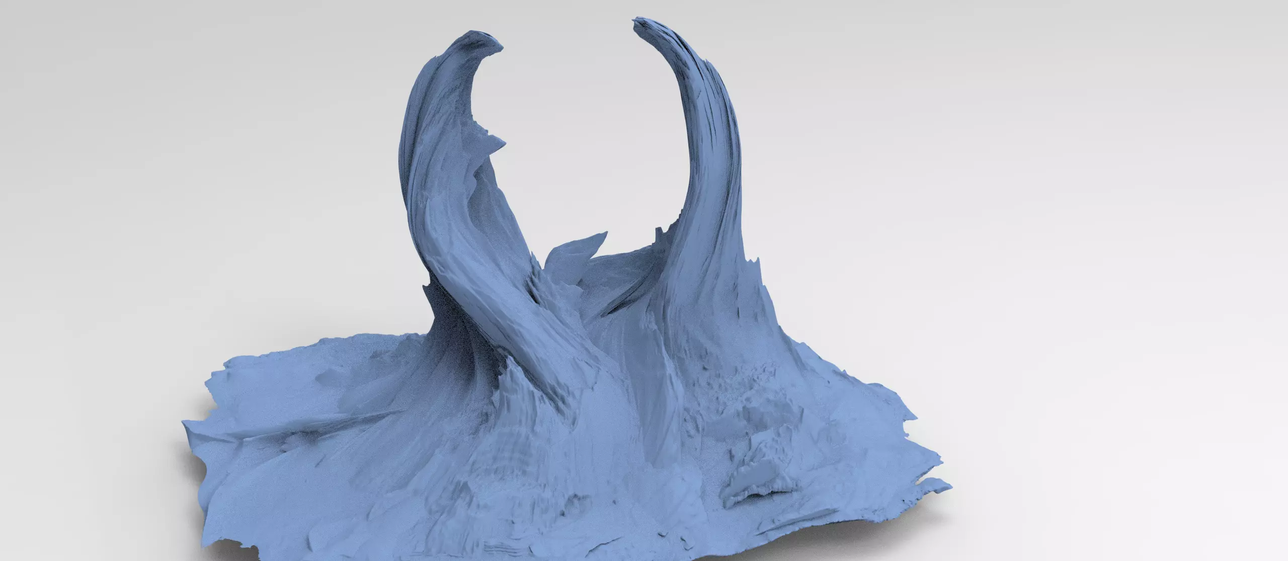 Tiwanaku sci fi cliff 1 3D model_0