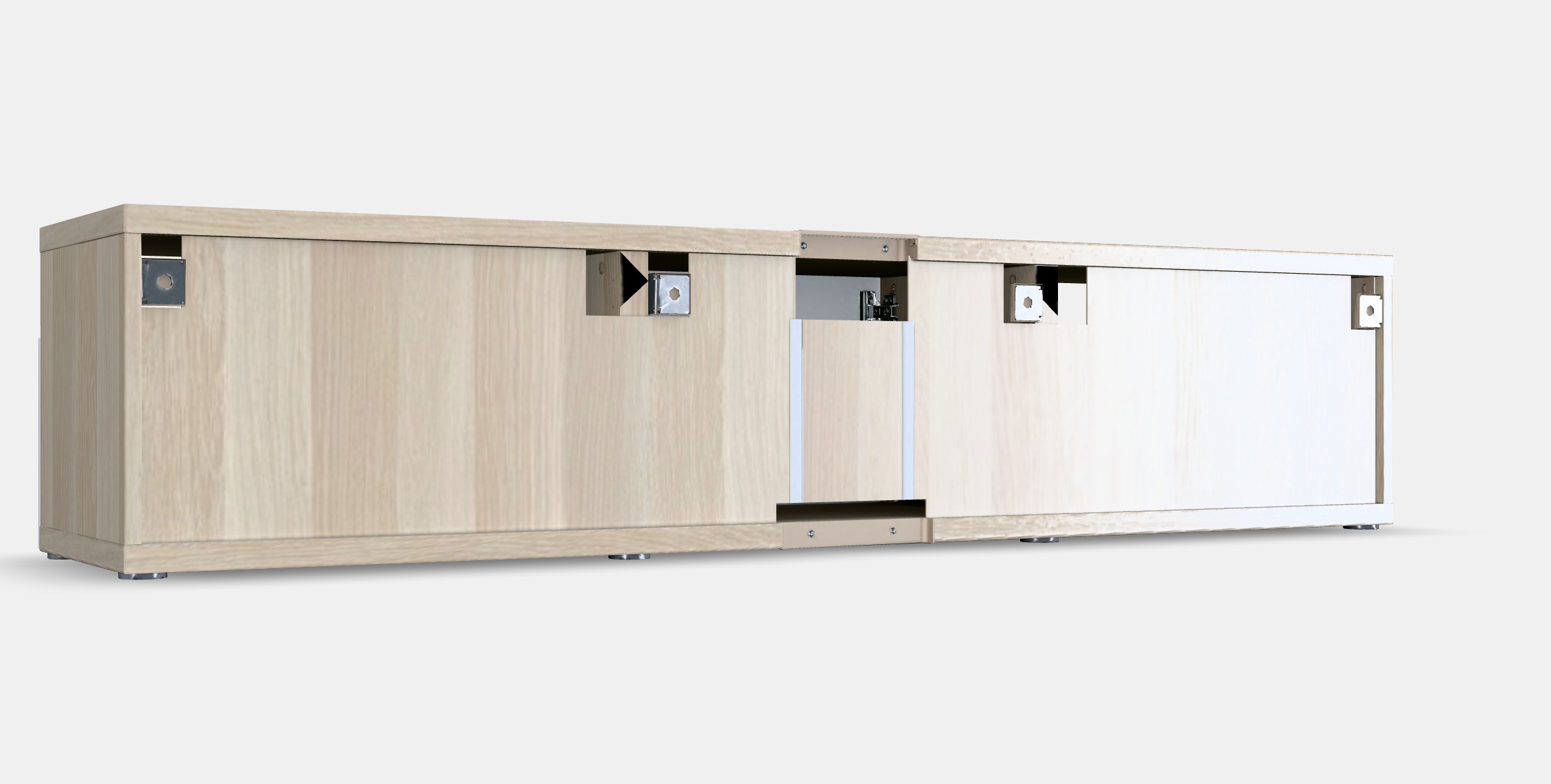 BESTA TV bench 72 Low-poly 3D model_4