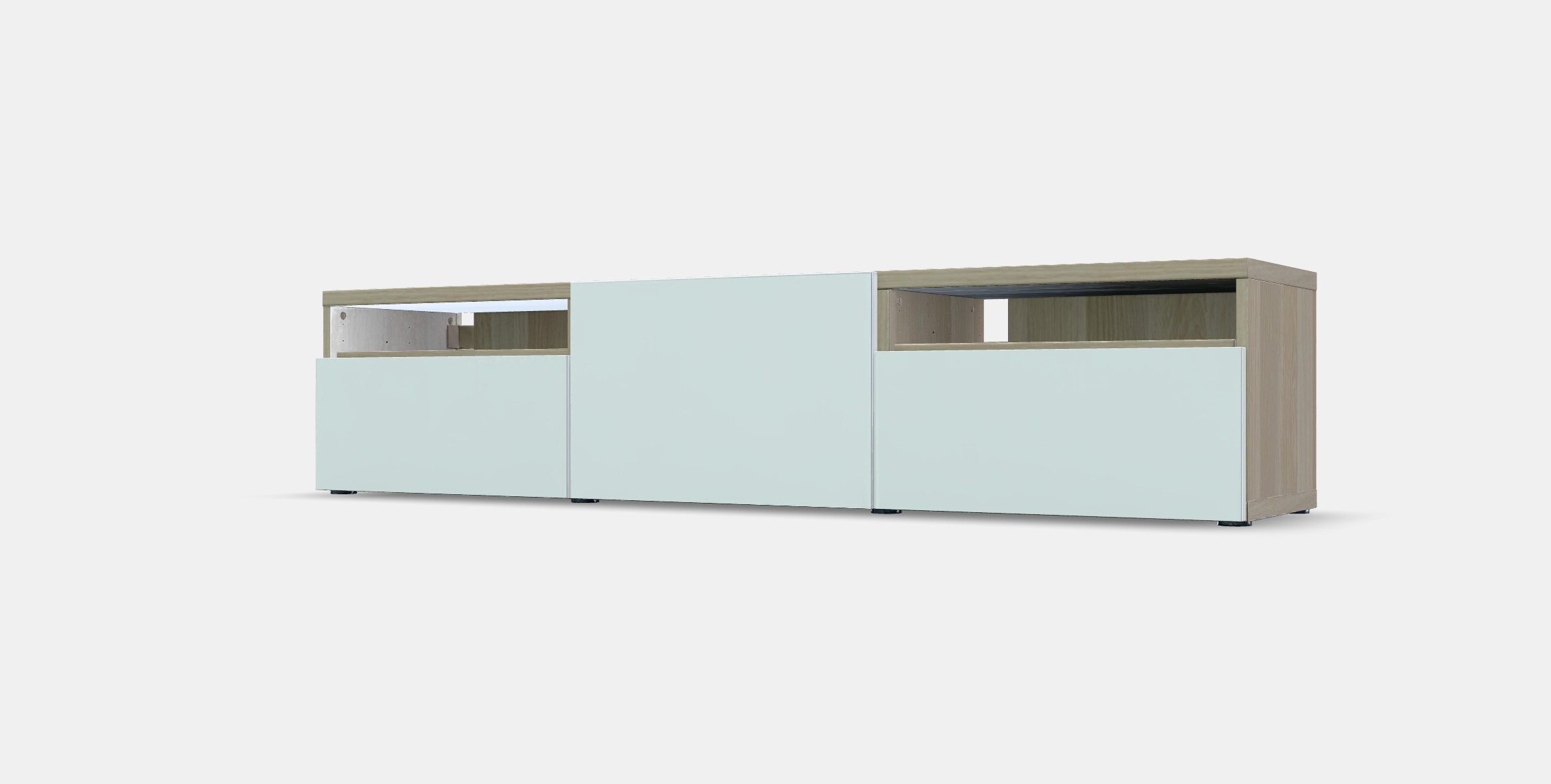 BESTA TV bench 72 Low-poly 3D model_13