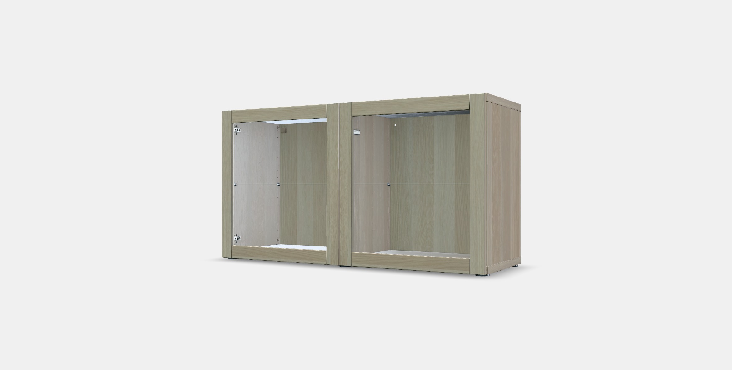 BESTA Shelf unit with glass doors 8 Low-poly 3D model_14