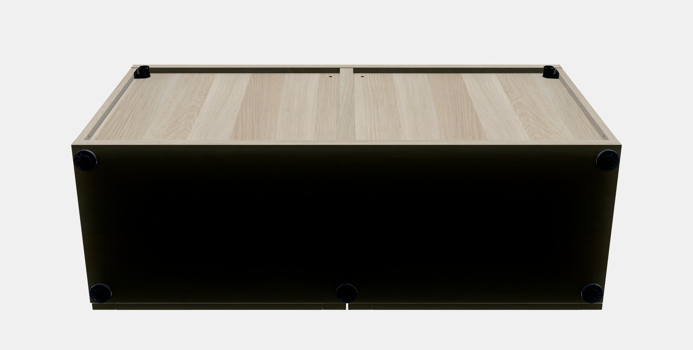 BESTA Shelf unit with glass doors 8 Low-poly 3D model_7