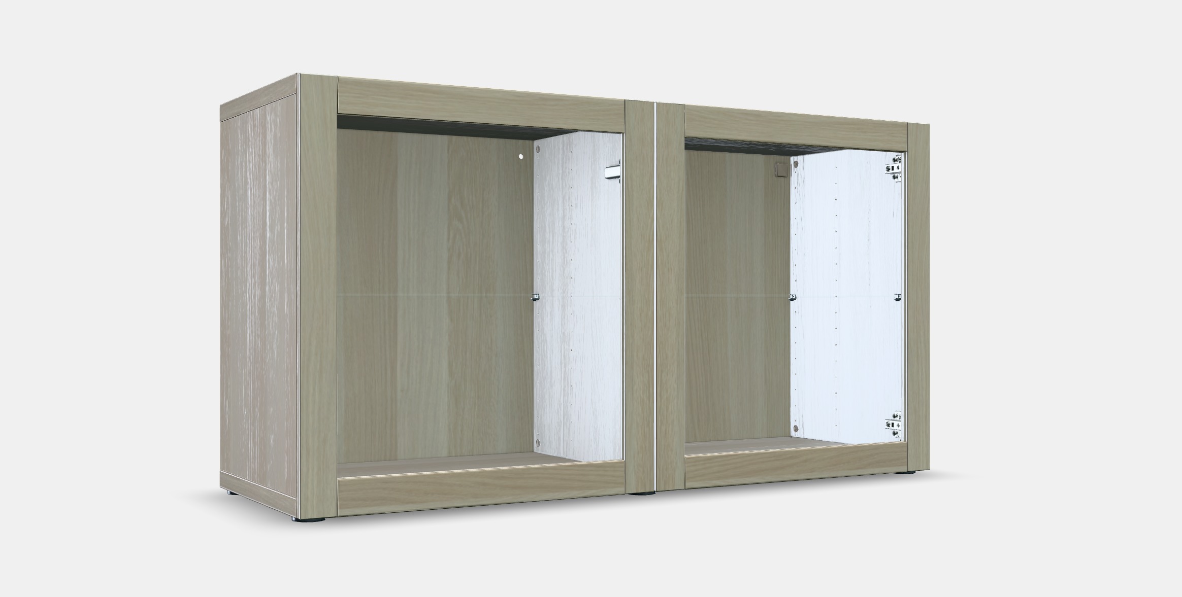 BESTA Shelf unit with glass doors 8 Low-poly 3D model_10