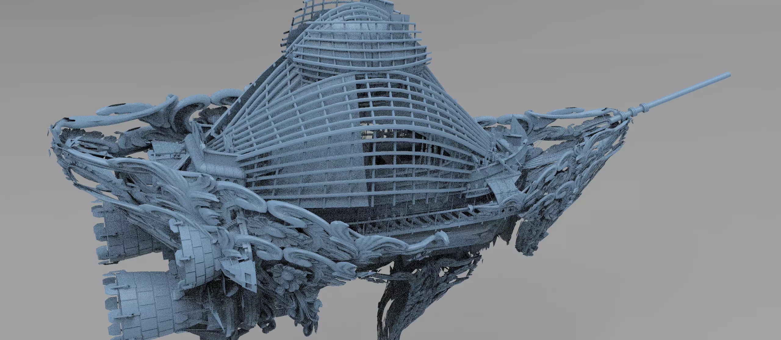 Sword Ocean airship  3D model_0