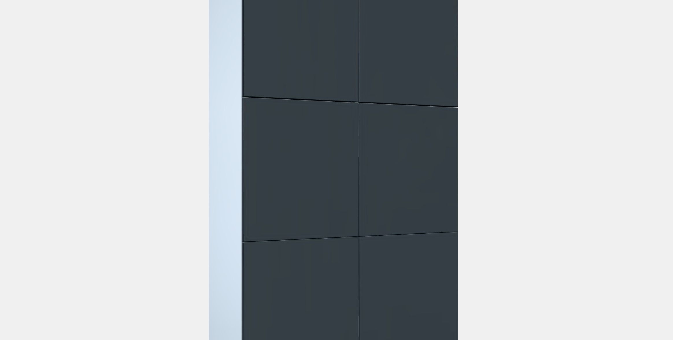 BESTA Storage combination with doors 66 Low-poly 3D model_8