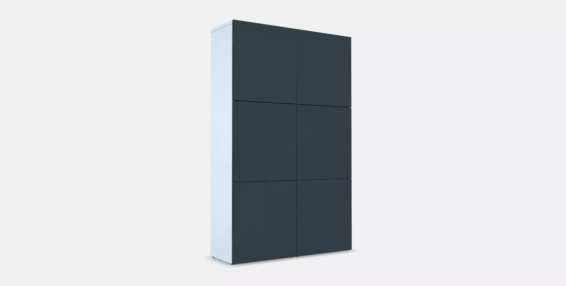 BESTA Storage combination with doors 66 Low-poly 3D model_0