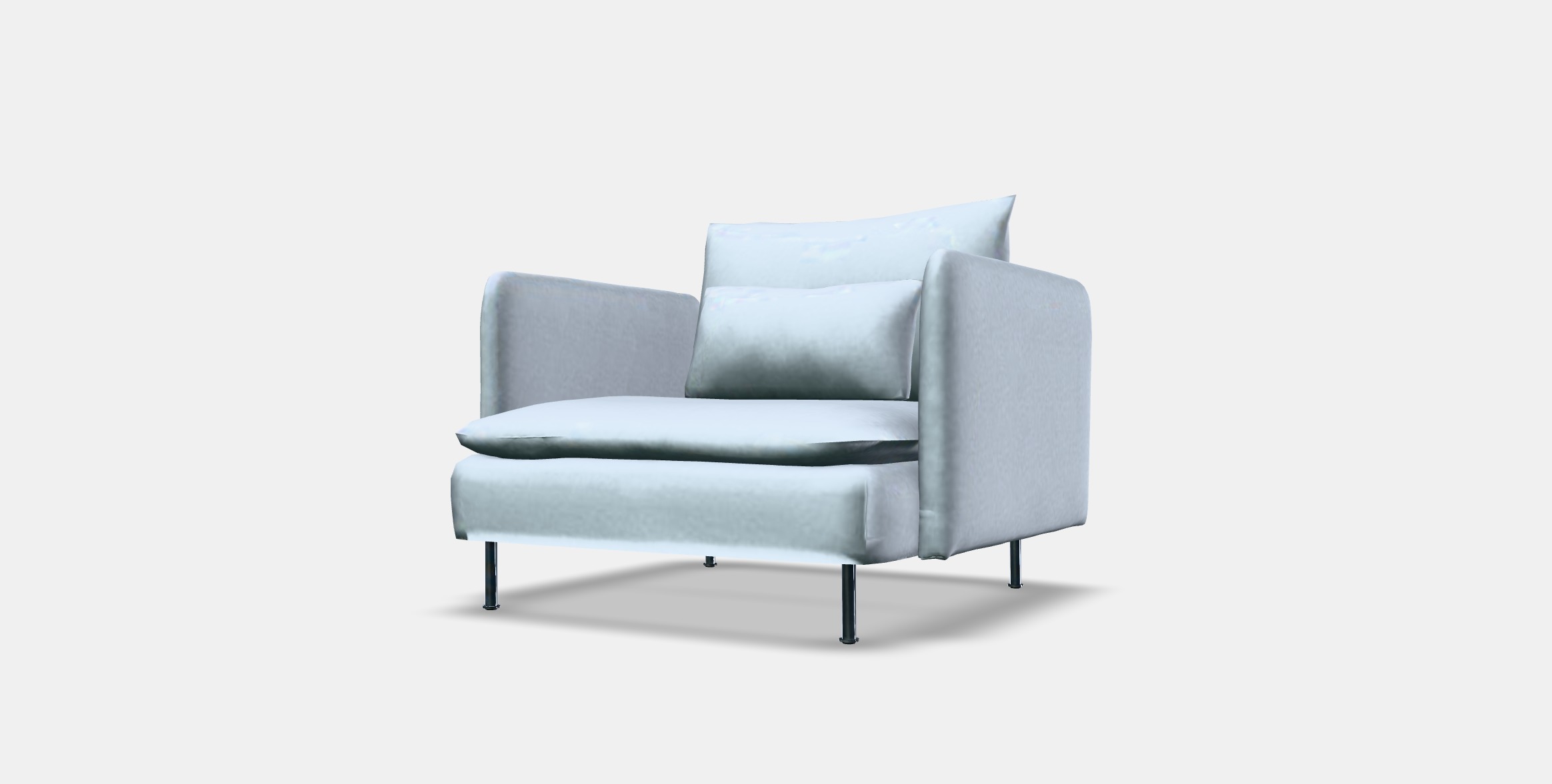 SODERHAMN Armchair 3 Low-poly 3D model_12