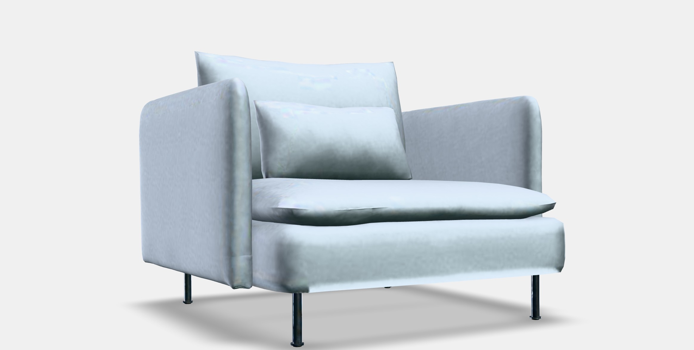 SODERHAMN Armchair 3 Low-poly 3D model_10